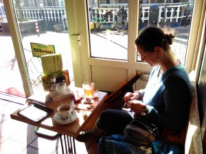 Sunday morning coffee and (rooibosch) tea near Hoek van Holland