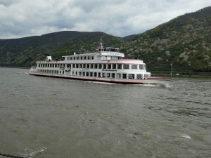 Our ferryboat for the  morning down the Rhine.