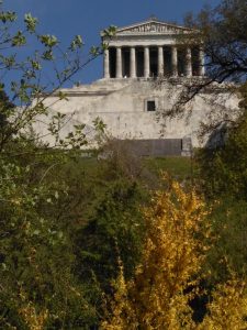 The Walhalla memorial building - conceived in 1807 by Crown Prince Ludwig, it was built between 1830 and 1842