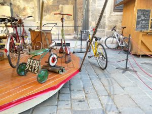 Bike powered merry-go-round