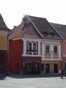 Buildings in the town square of Szentendre
