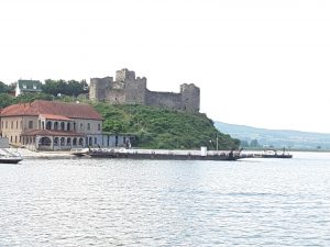 The Ottoman castle built in 16th Century then left as a shell when it was comprehensively desroyed inside by the Austrian Hapsburg empire as they repelled the turks.