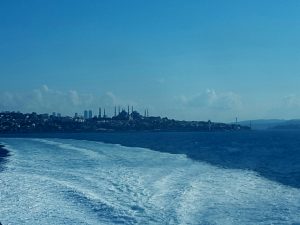 Our last view of Istanbul as we headed across tge Sea of Marmera to Bandirma.
